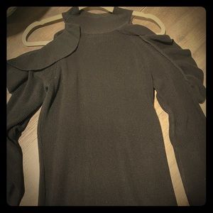 Black sweater dress